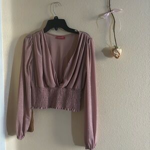 Sparkly mauve top